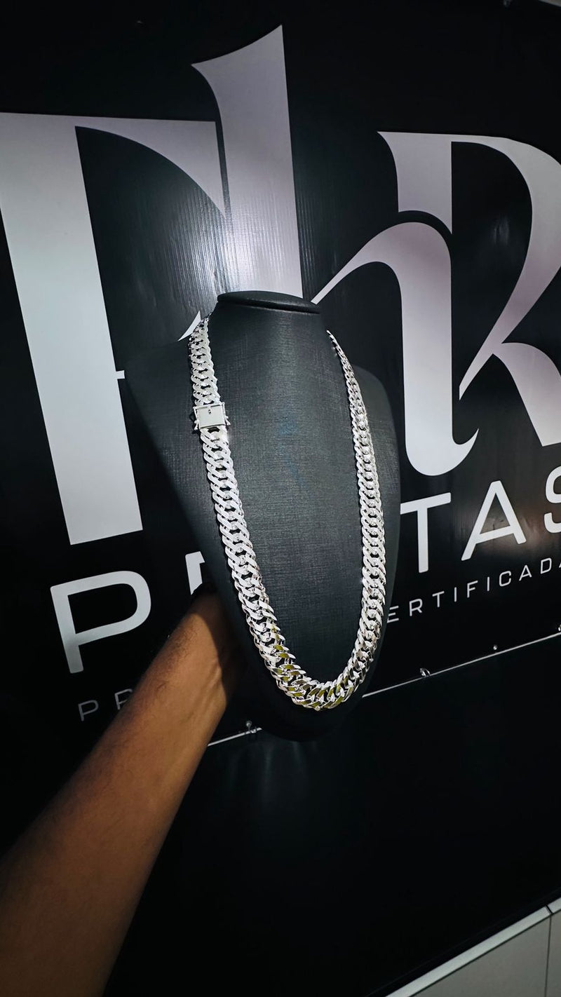 Conjunto Elo Duplo 17MM 70cm Pulseira 21cm