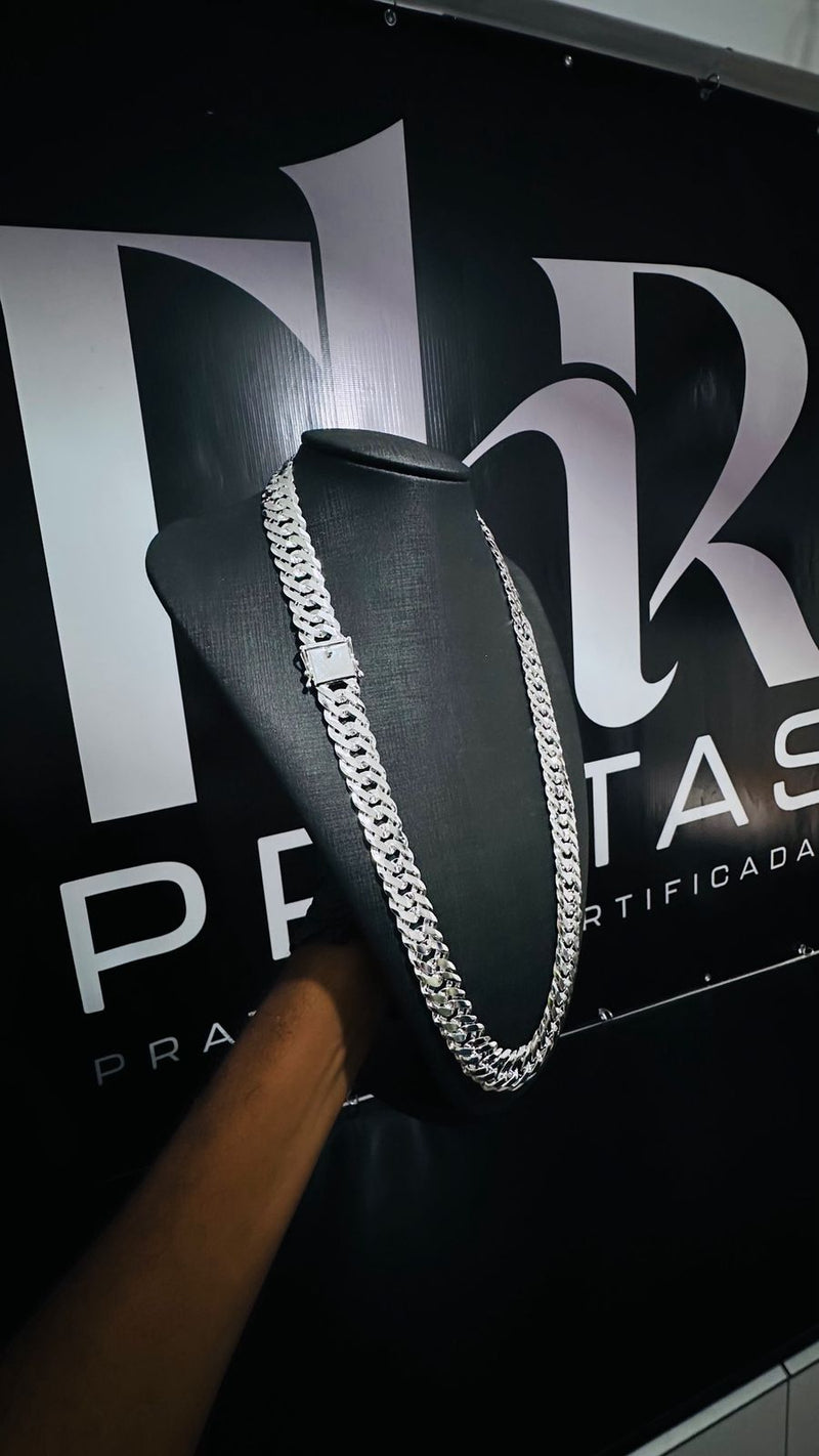 Conjunto Elo Duplo 17MM 70cm Pulseira 21cm