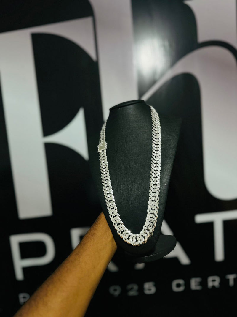 Conjunto Elo Duplo 17MM 70cm Pulseira 21cm