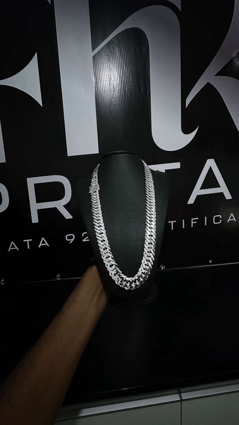 Conjunto Elo Duplo 17MM 70cm Pulseira 21cm