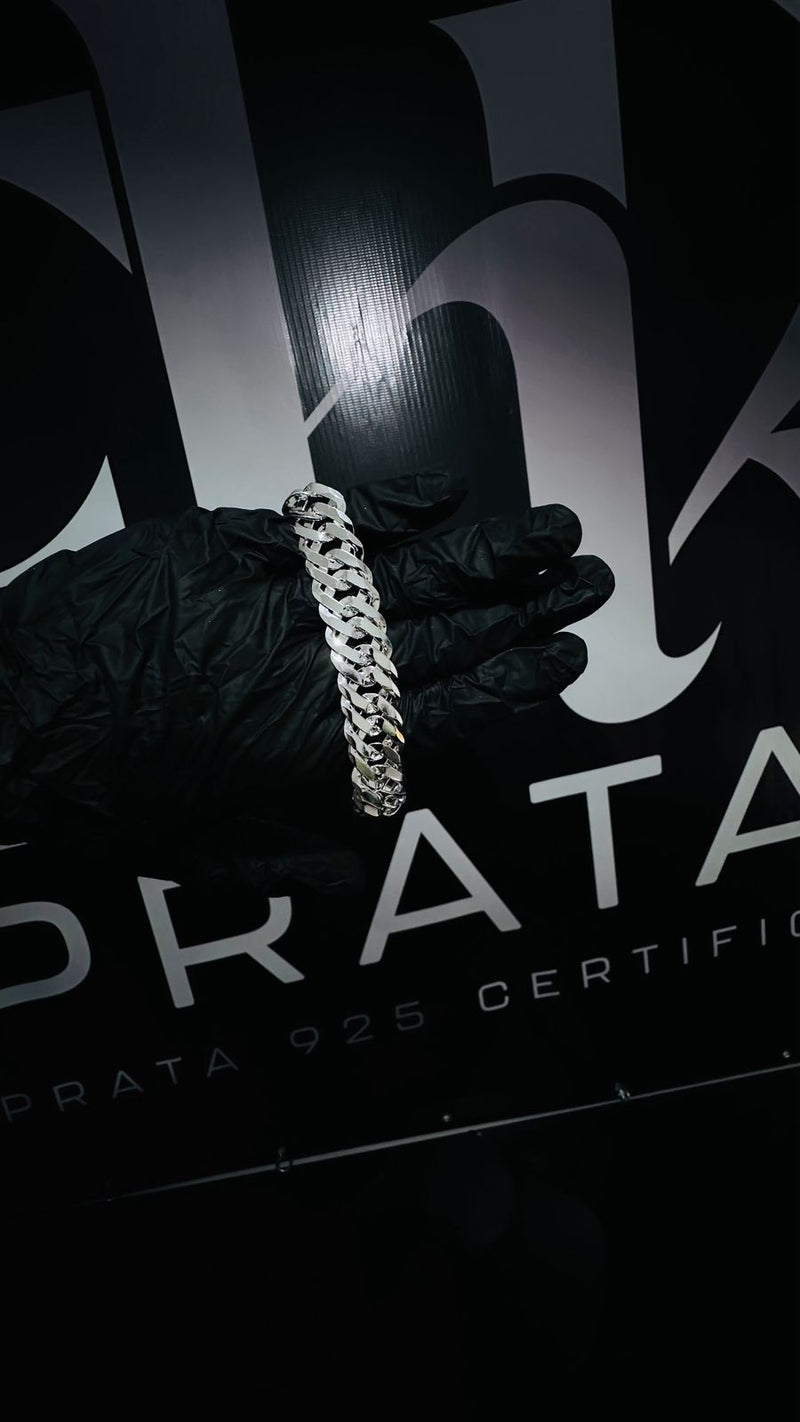 Pulseira Elo Duplo 17MM 21cm