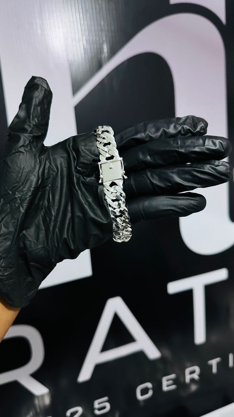 Pulseira Elo Duplo 15MM 21cm