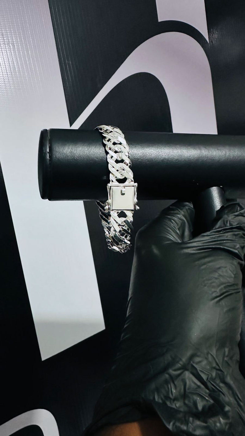 Pulseira Elo Duplo 15MM 21cm