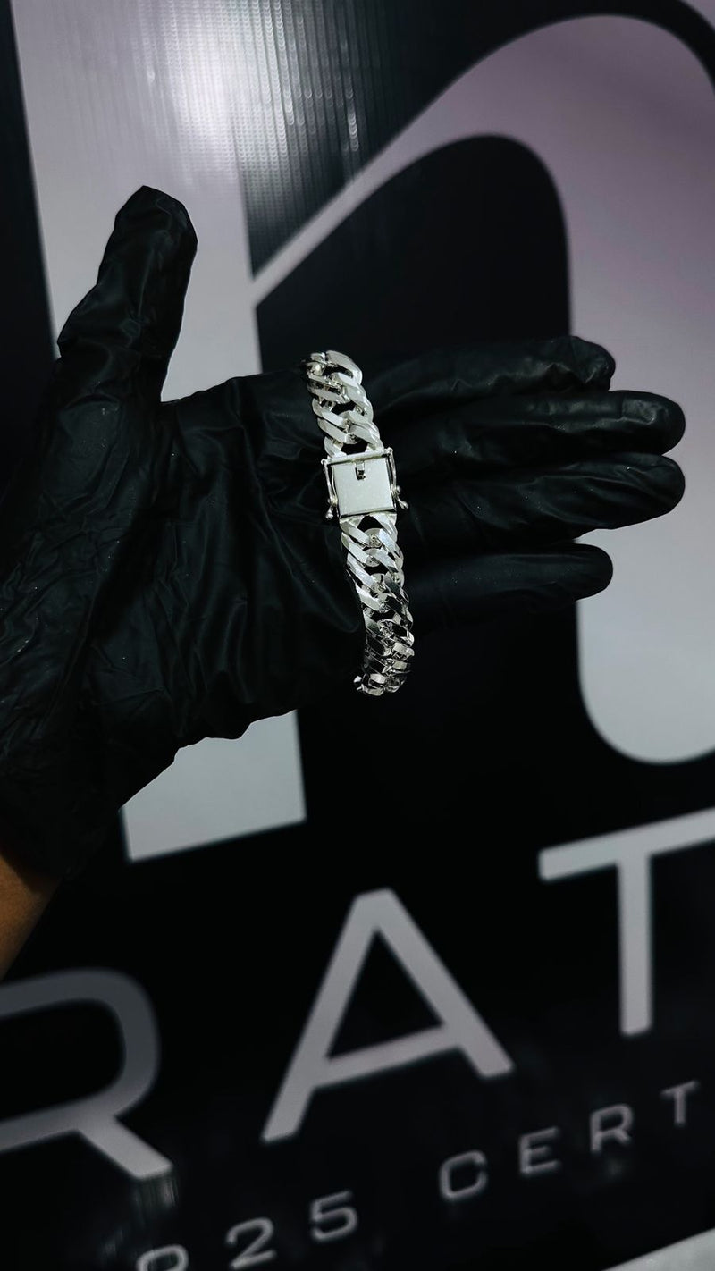 Pulseira Elo Duplo 15MM 21cm