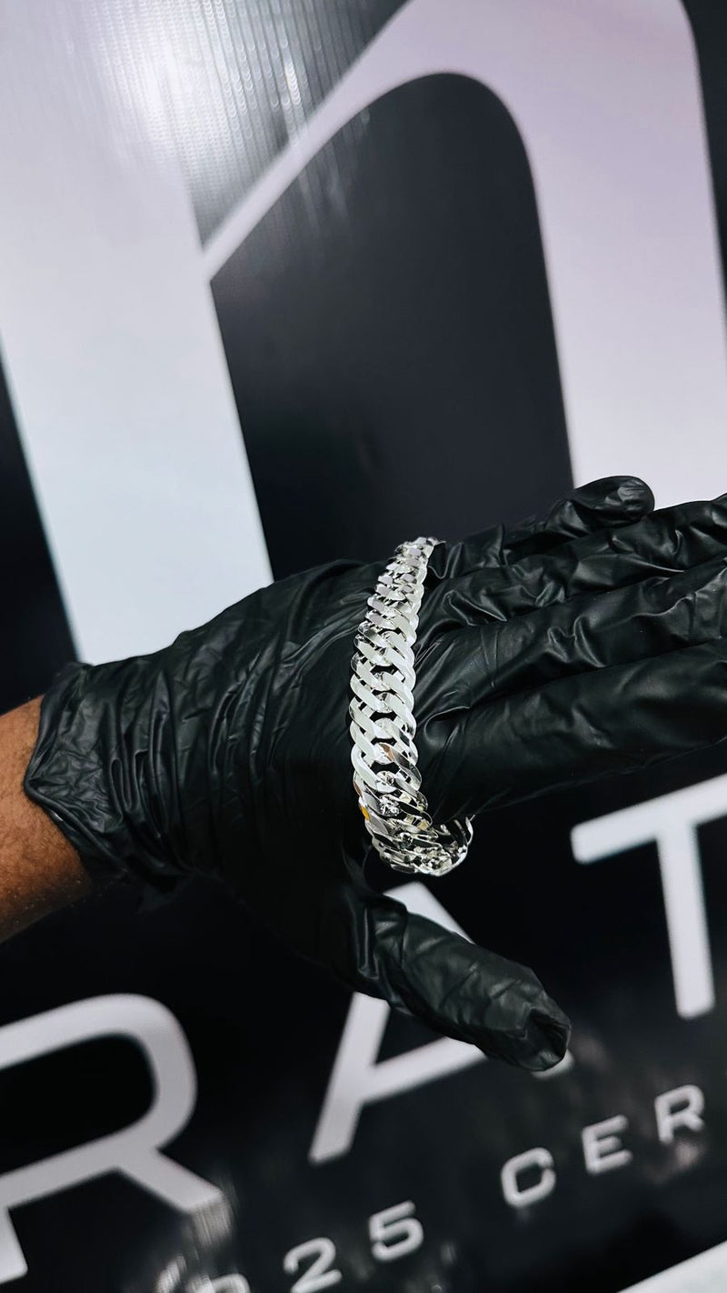 Pulseira Elo Duplo 15MM 21cm