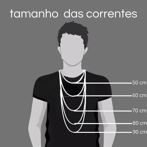 Corrente Elo Duplo 10mm 60cm